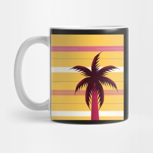 Palm tree in stripes Mug